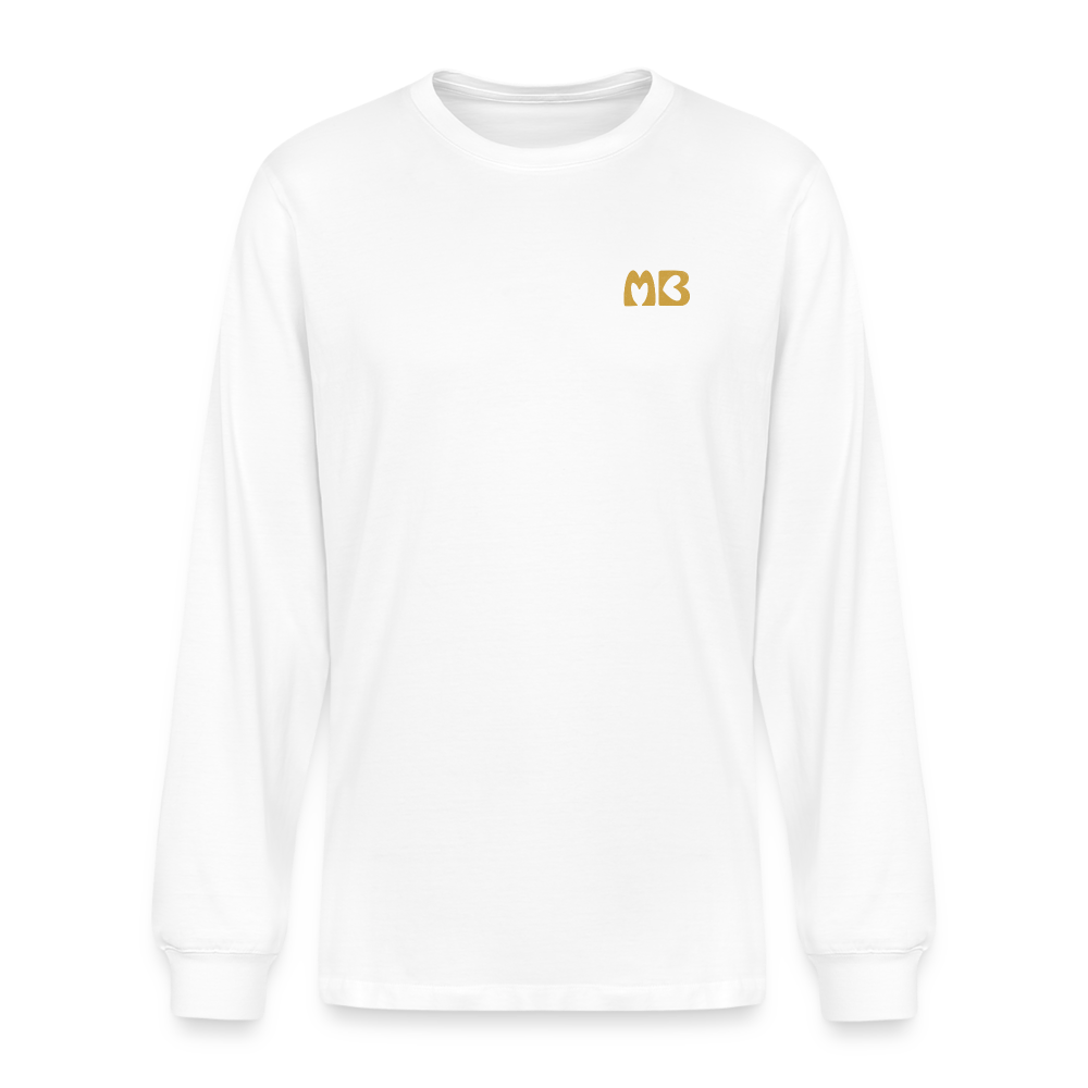 Unisex Organic Puffin Long-sleeved T-shirt - white