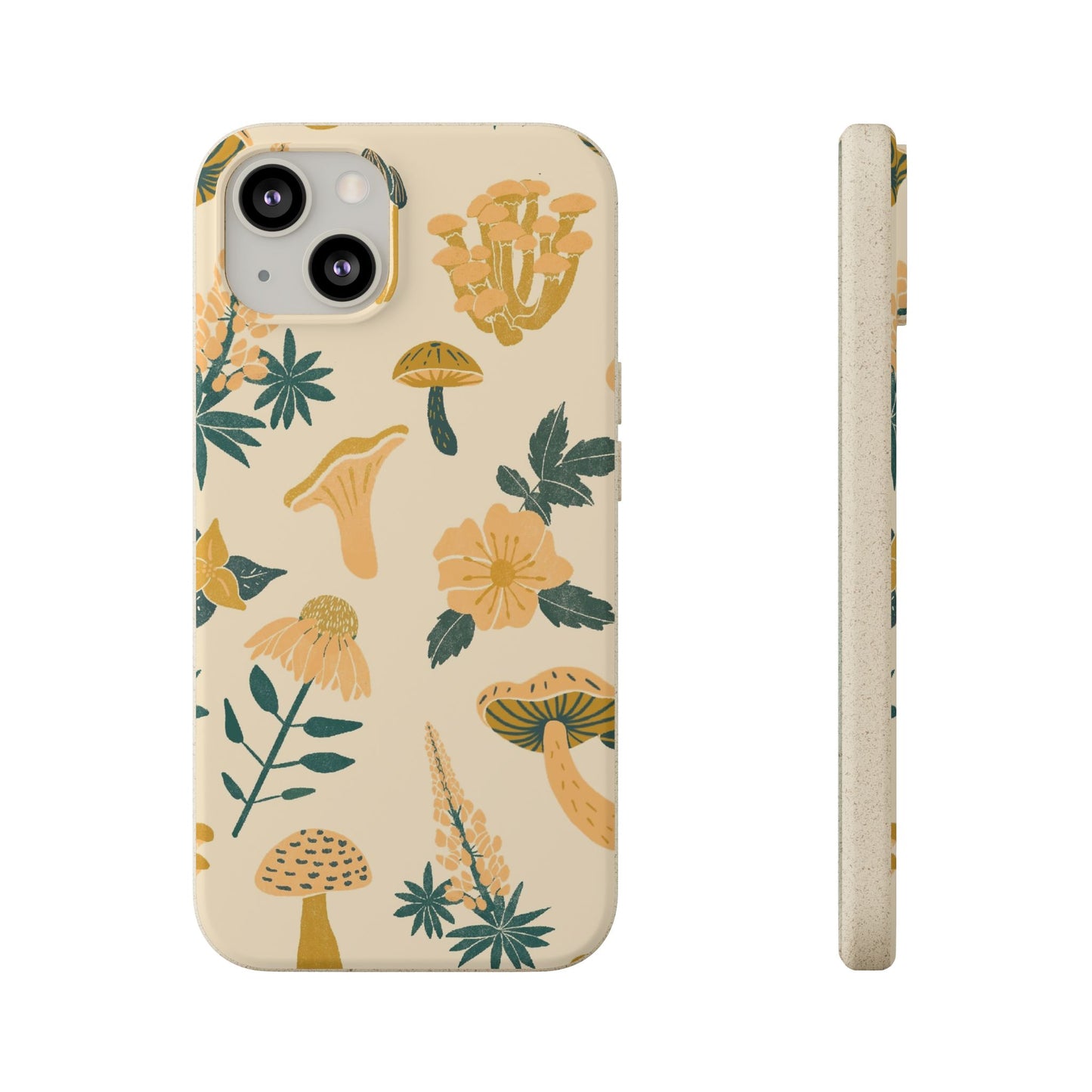 Eco-Friendly Mushroom Floral Phone Case - Forestcore
