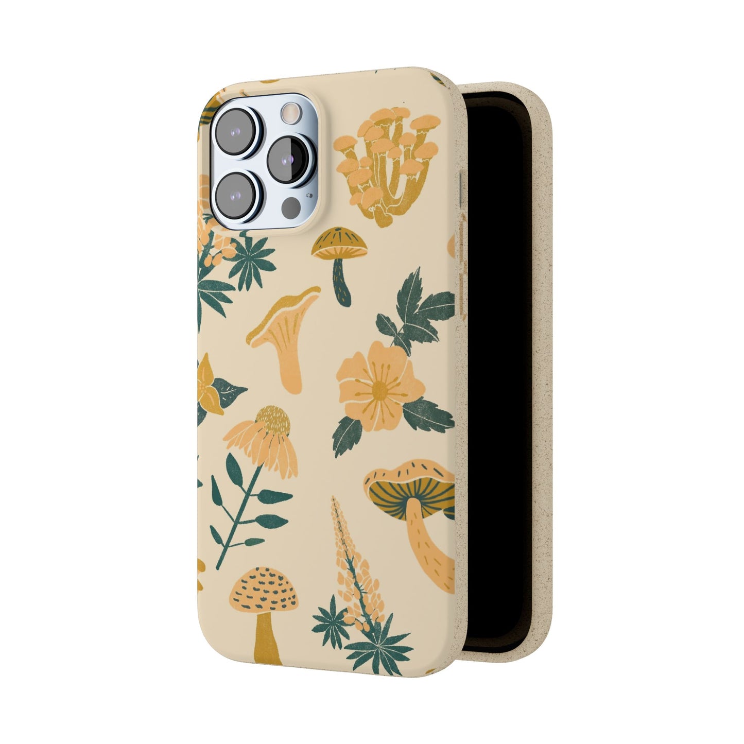 Eco-Friendly Mushroom Floral Phone Case - Forestcore