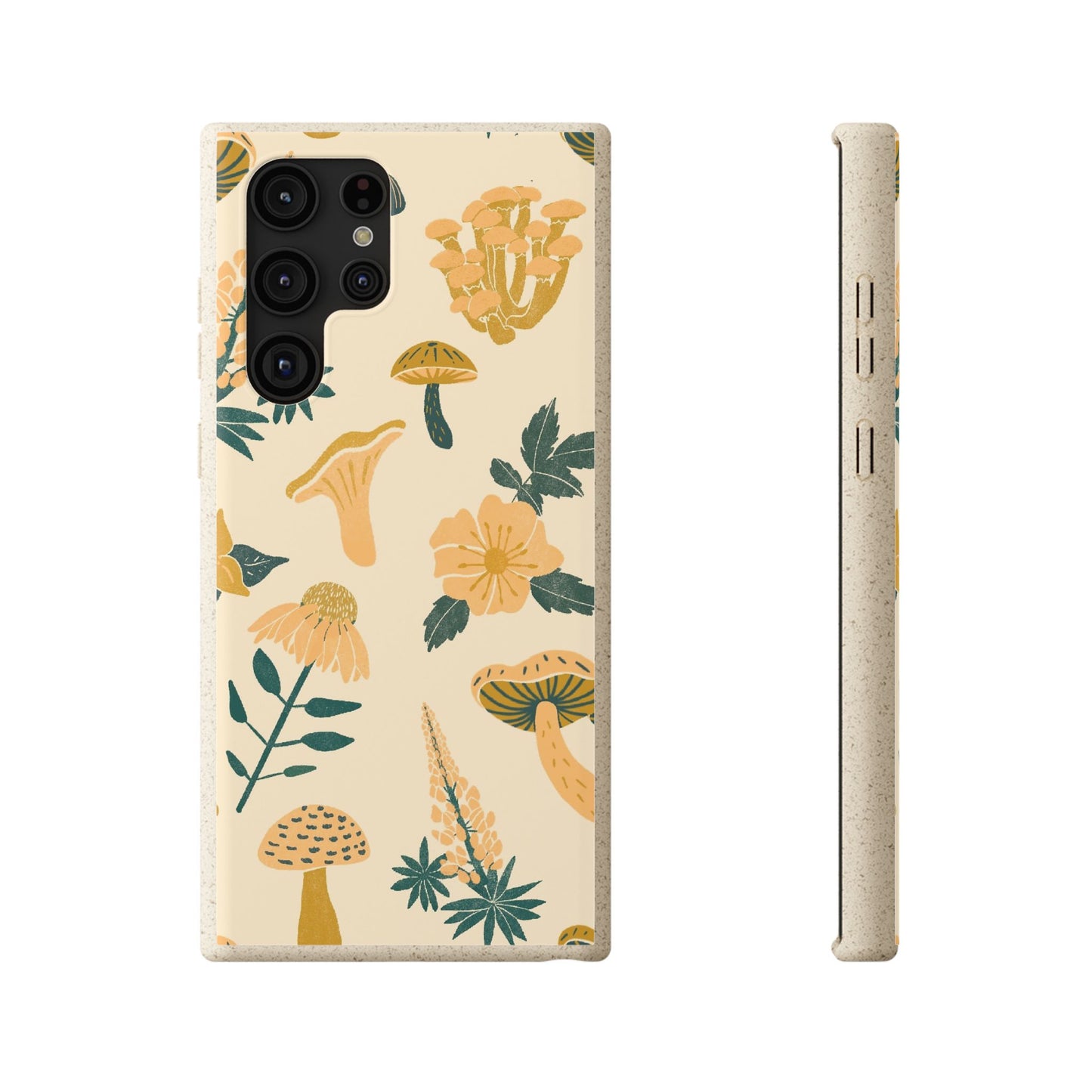 Eco-Friendly Mushroom Floral Phone Case - Forestcore