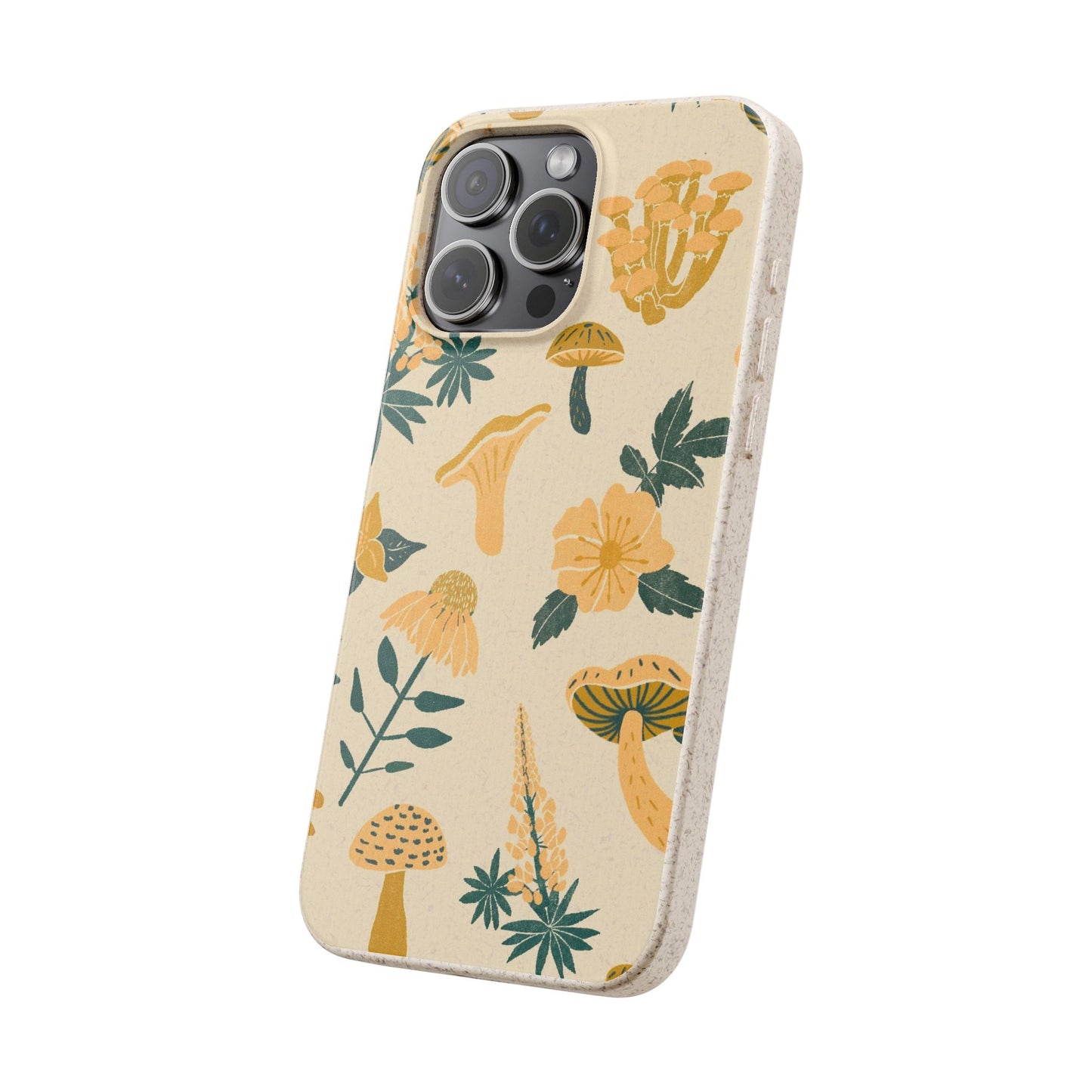 Eco-Friendly Mushroom Floral Phone Case - Forestcore