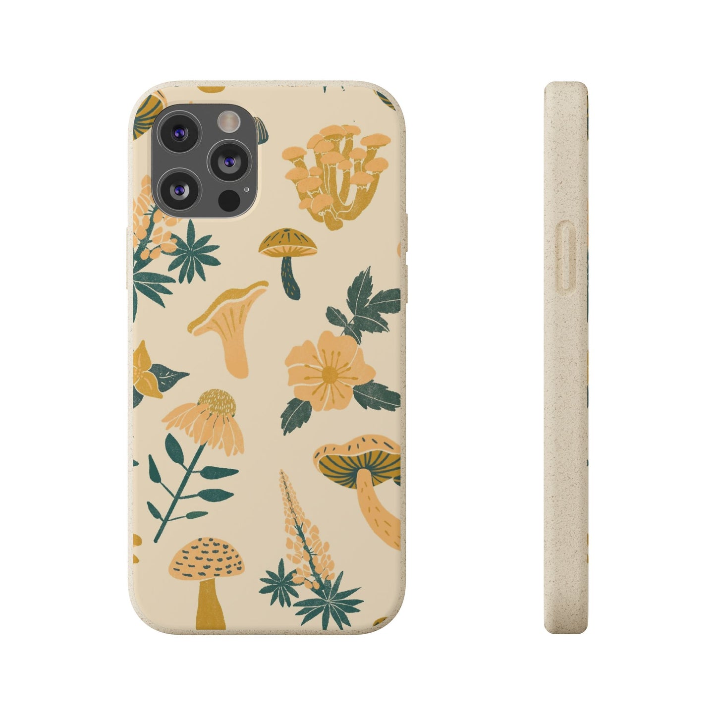 Eco-Friendly Mushroom Floral Phone Case - Forestcore
