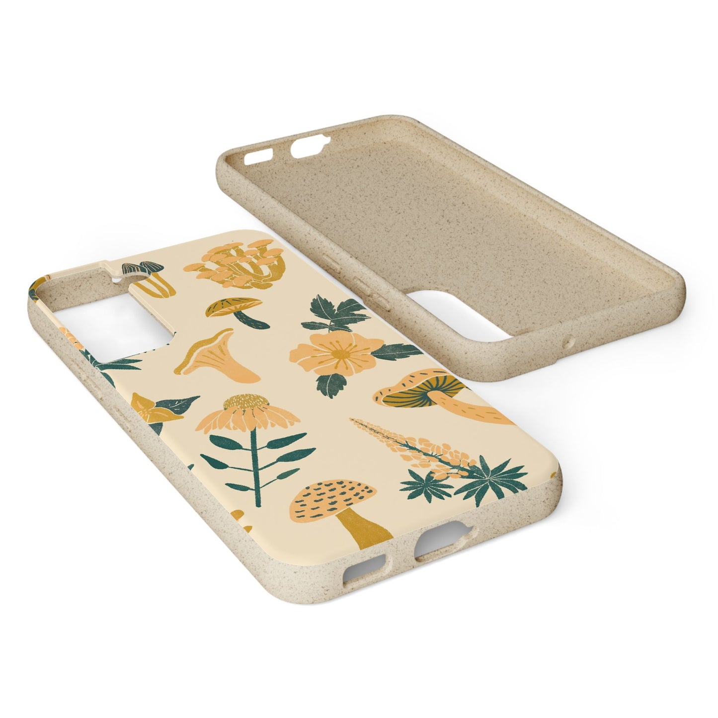 Eco-Friendly Mushroom Floral Phone Case - Forestcore