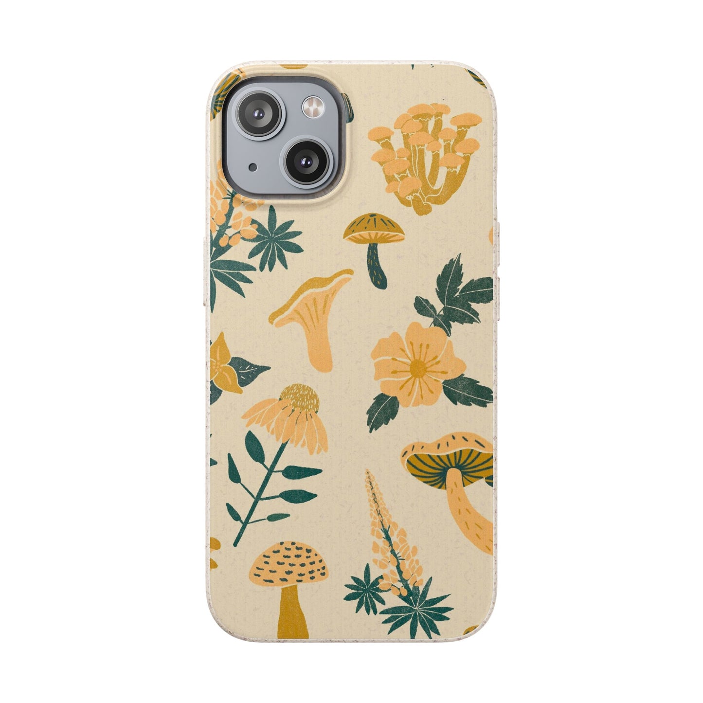 Eco-Friendly Mushroom Floral Phone Case - Forestcore