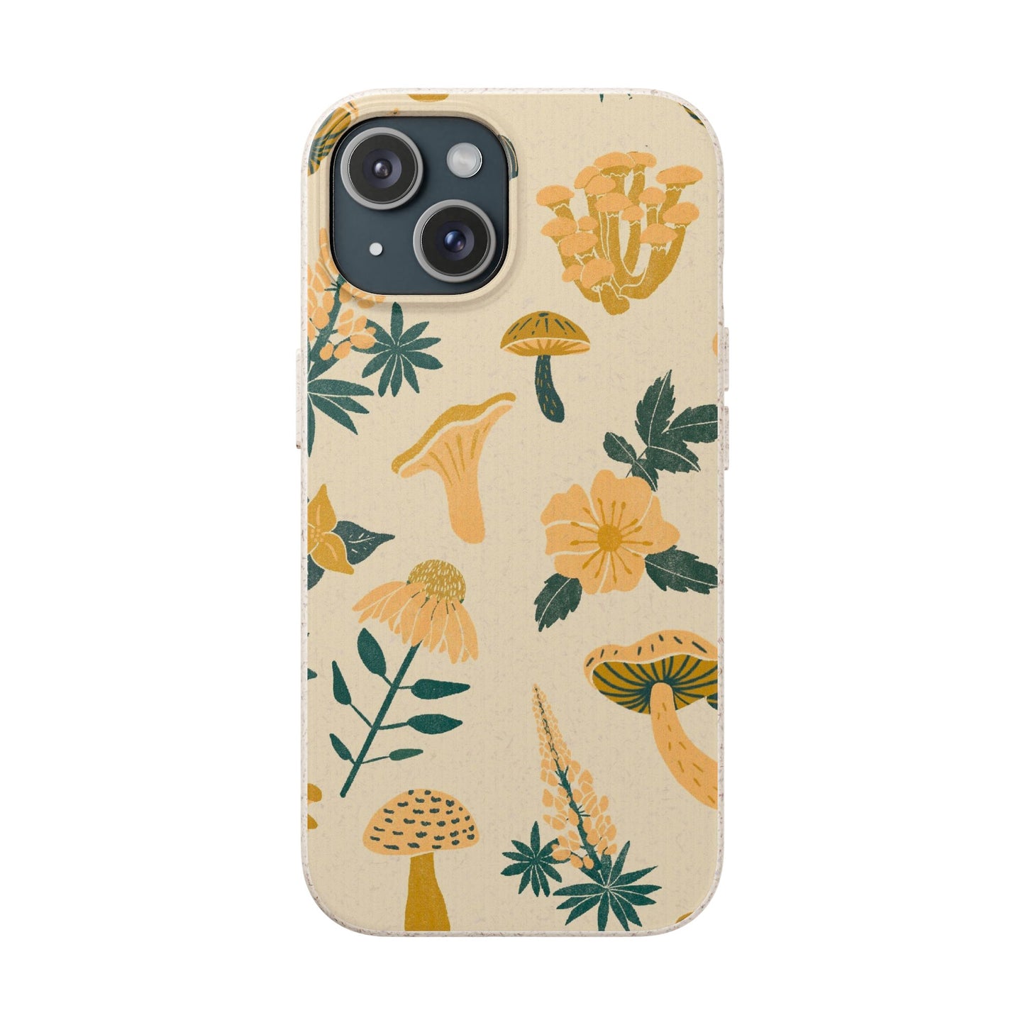 Eco-Friendly Mushroom Floral Phone Case - Forestcore