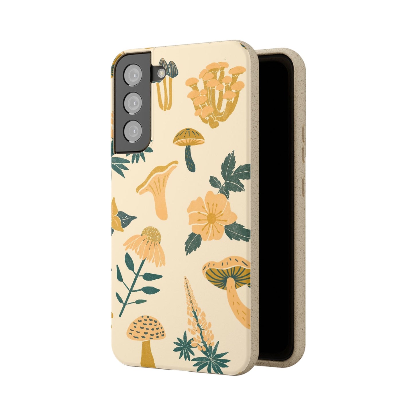 Eco-Friendly Mushroom Floral Phone Case - Forestcore