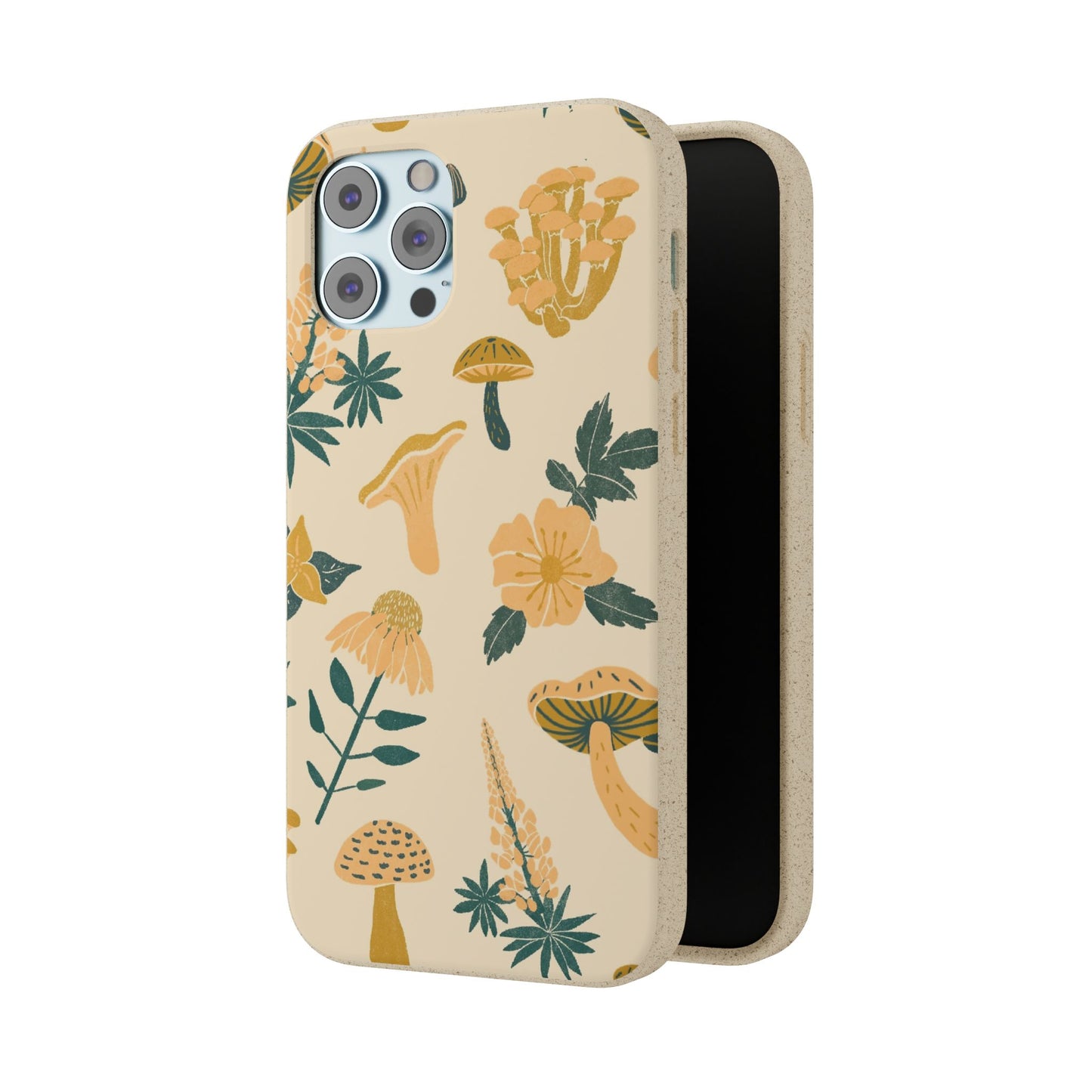 Eco-Friendly Mushroom Floral Phone Case - Forestcore