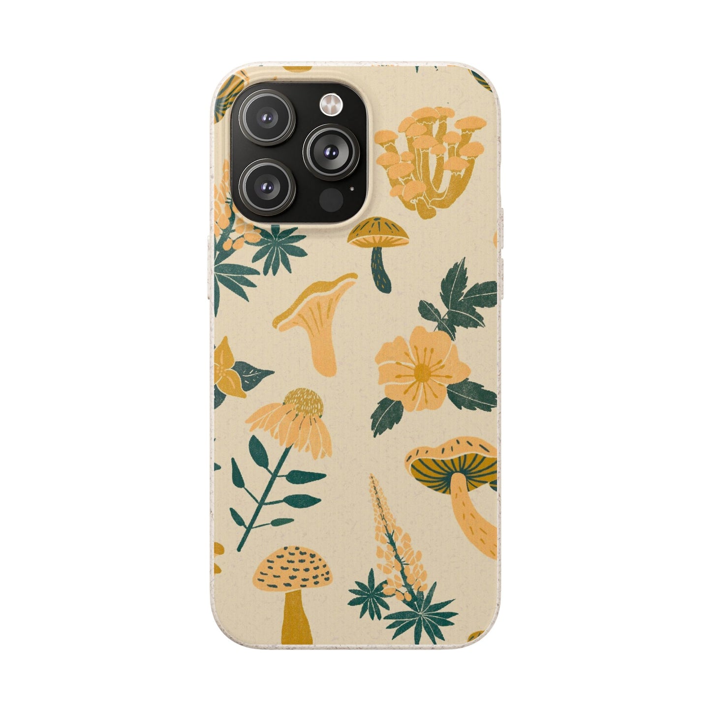 Eco-Friendly Mushroom Floral Phone Case - Forestcore