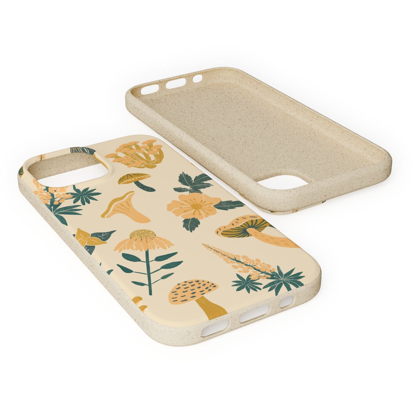 Eco-Friendly Mushroom Floral Phone Case - Forestcore