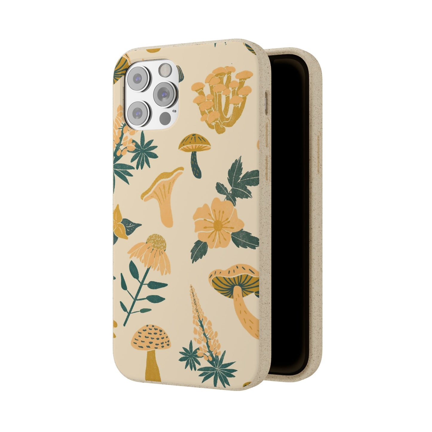 Eco-Friendly Mushroom Floral Phone Case - Forestcore