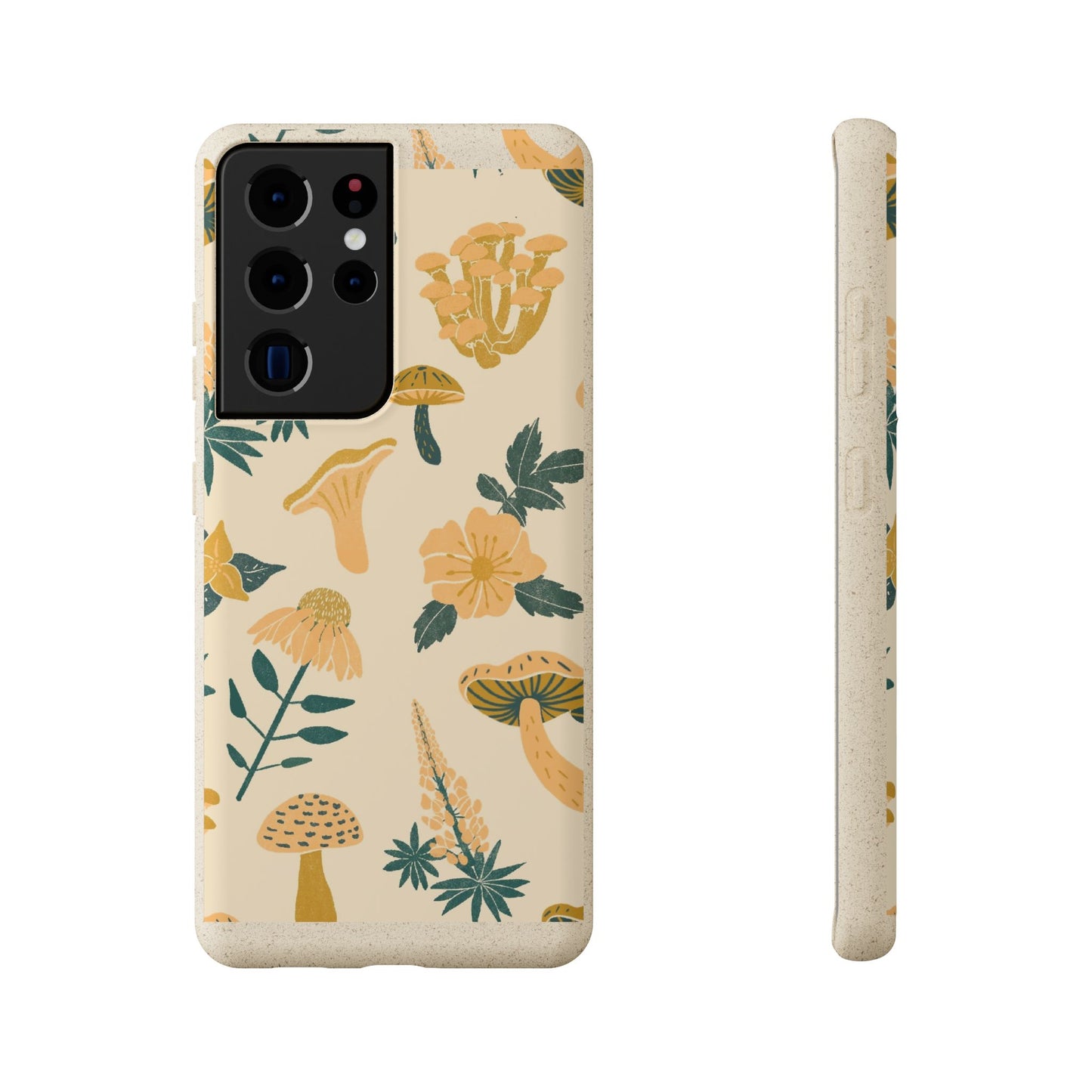 Eco-Friendly Mushroom Floral Phone Case - Forestcore