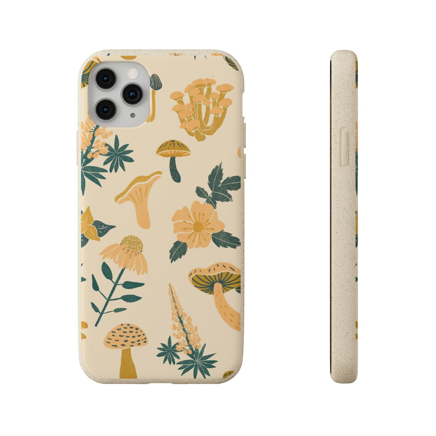 Eco-Friendly Mushroom Floral Phone Case - Forestcore