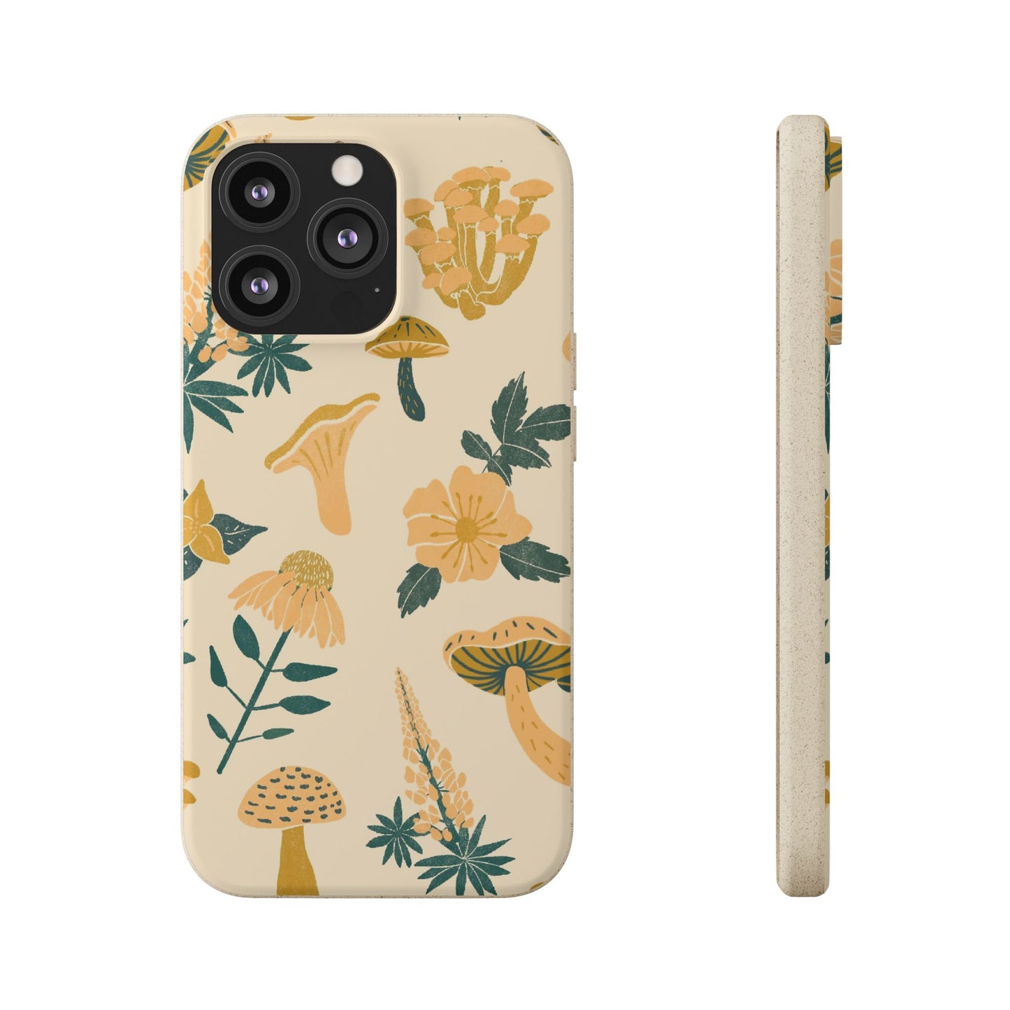 Eco-Friendly Mushroom Floral Phone Case - Forestcore