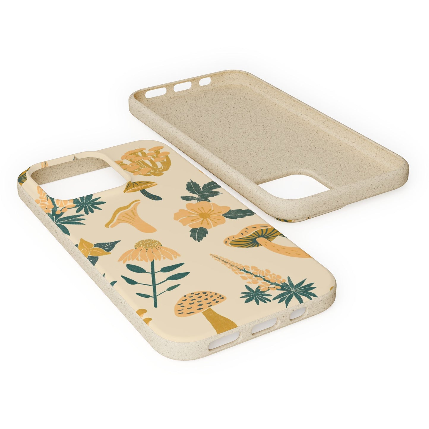 Eco-Friendly Mushroom Floral Phone Case - Forestcore