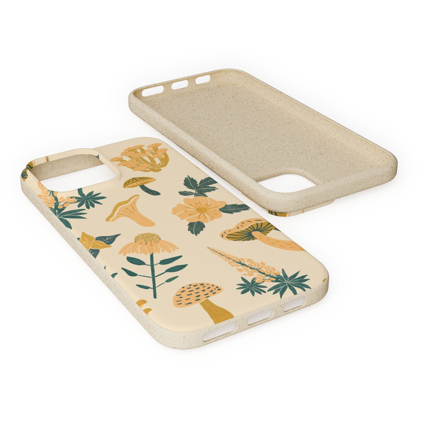 Eco-Friendly Mushroom Floral Phone Case - Forestcore