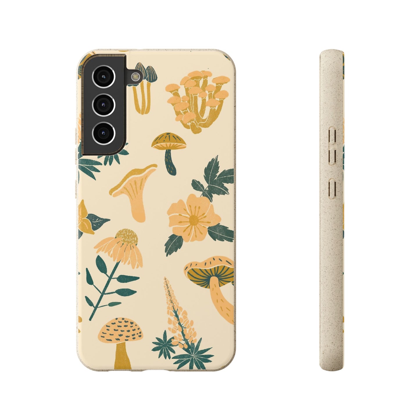 Eco-Friendly Mushroom Floral Phone Case - Forestcore