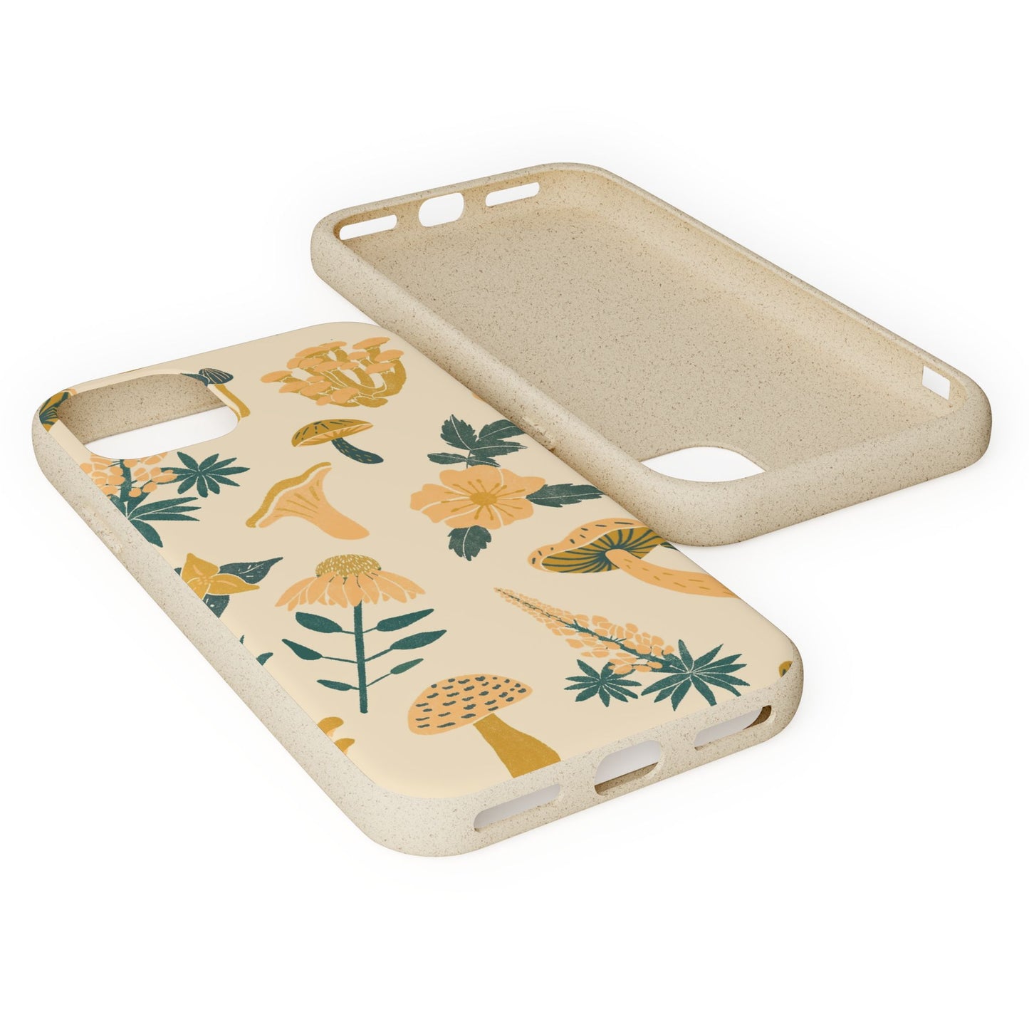 Eco-Friendly Mushroom Floral Phone Case - Forestcore