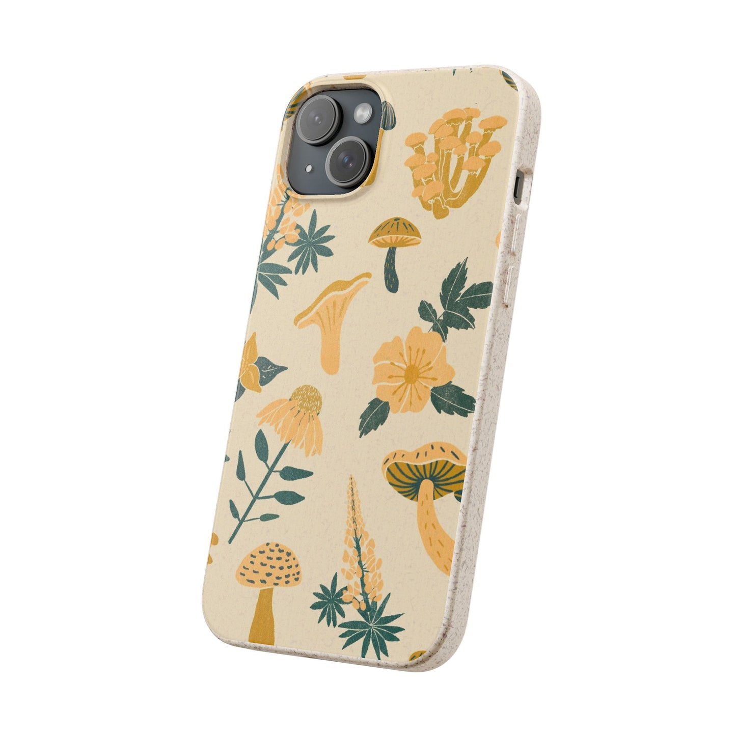 Eco-Friendly Mushroom Floral Phone Case - Forestcore