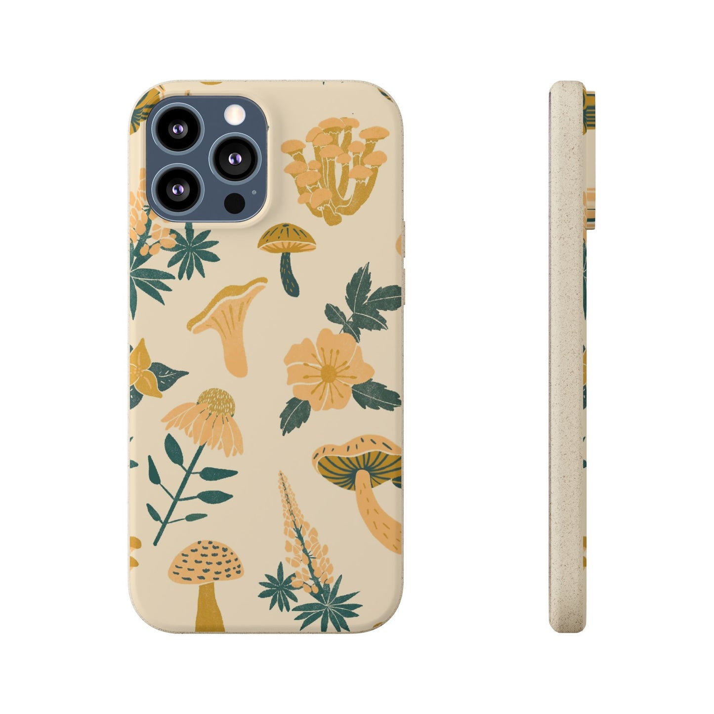 Eco-Friendly Mushroom Floral Phone Case - Forestcore