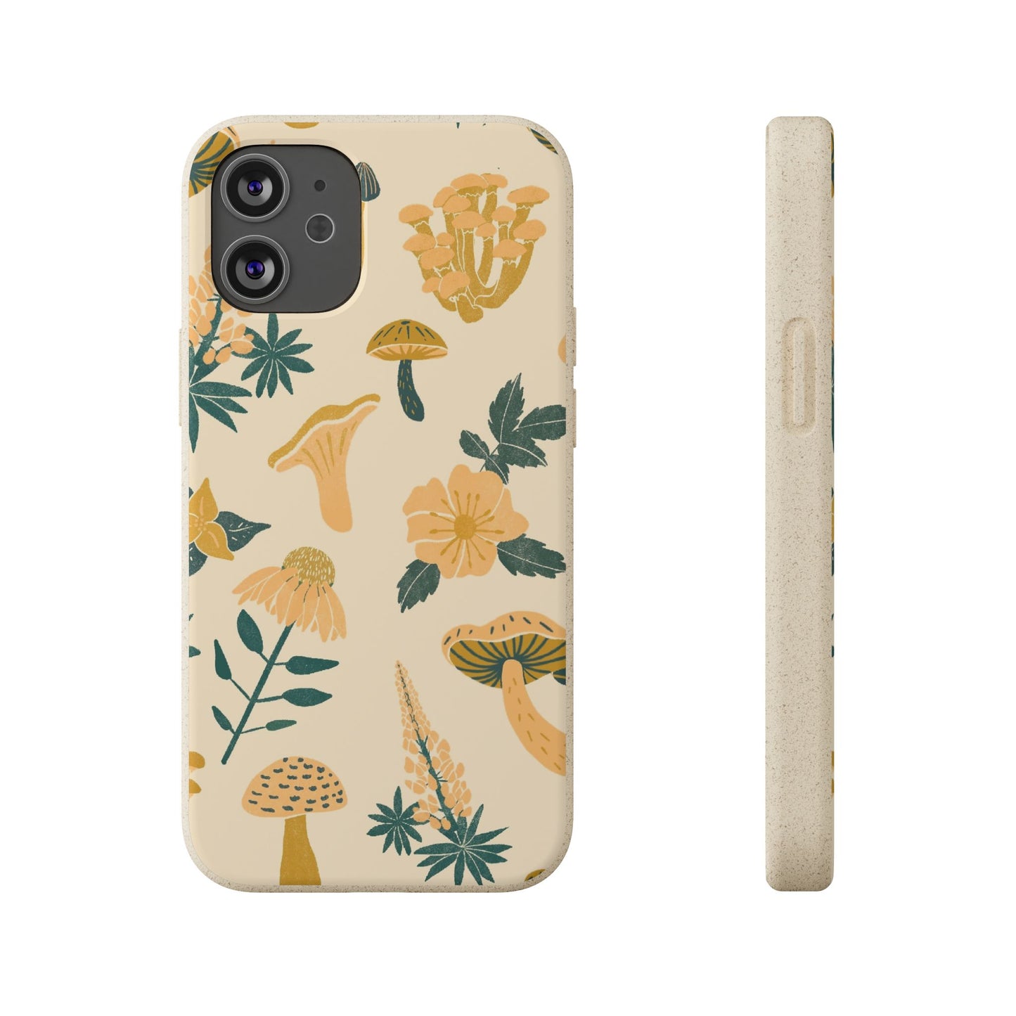 Eco-Friendly Mushroom Floral Phone Case - Forestcore