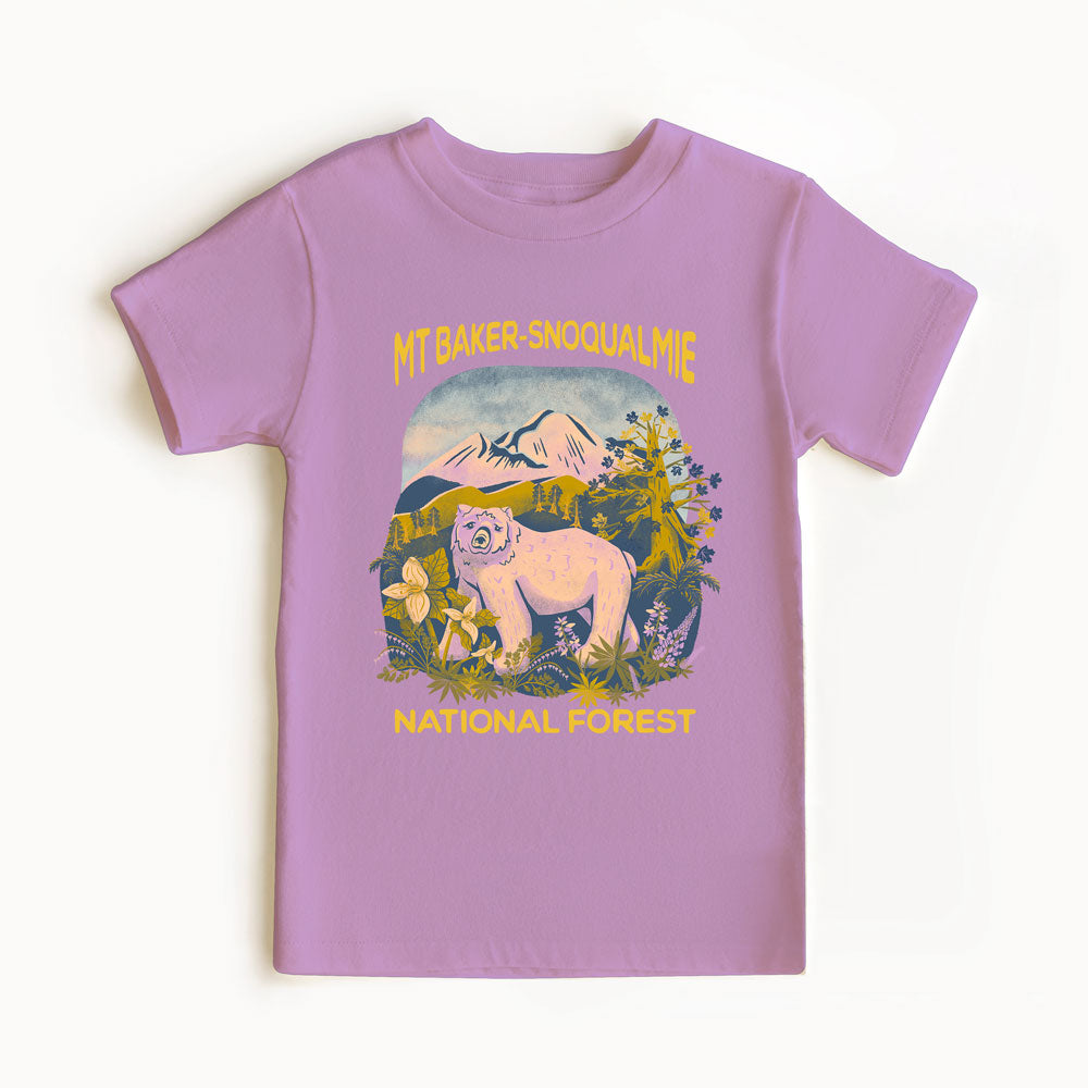 Kid's Organic Mt Baker-Snoqualmie National Forest Tee