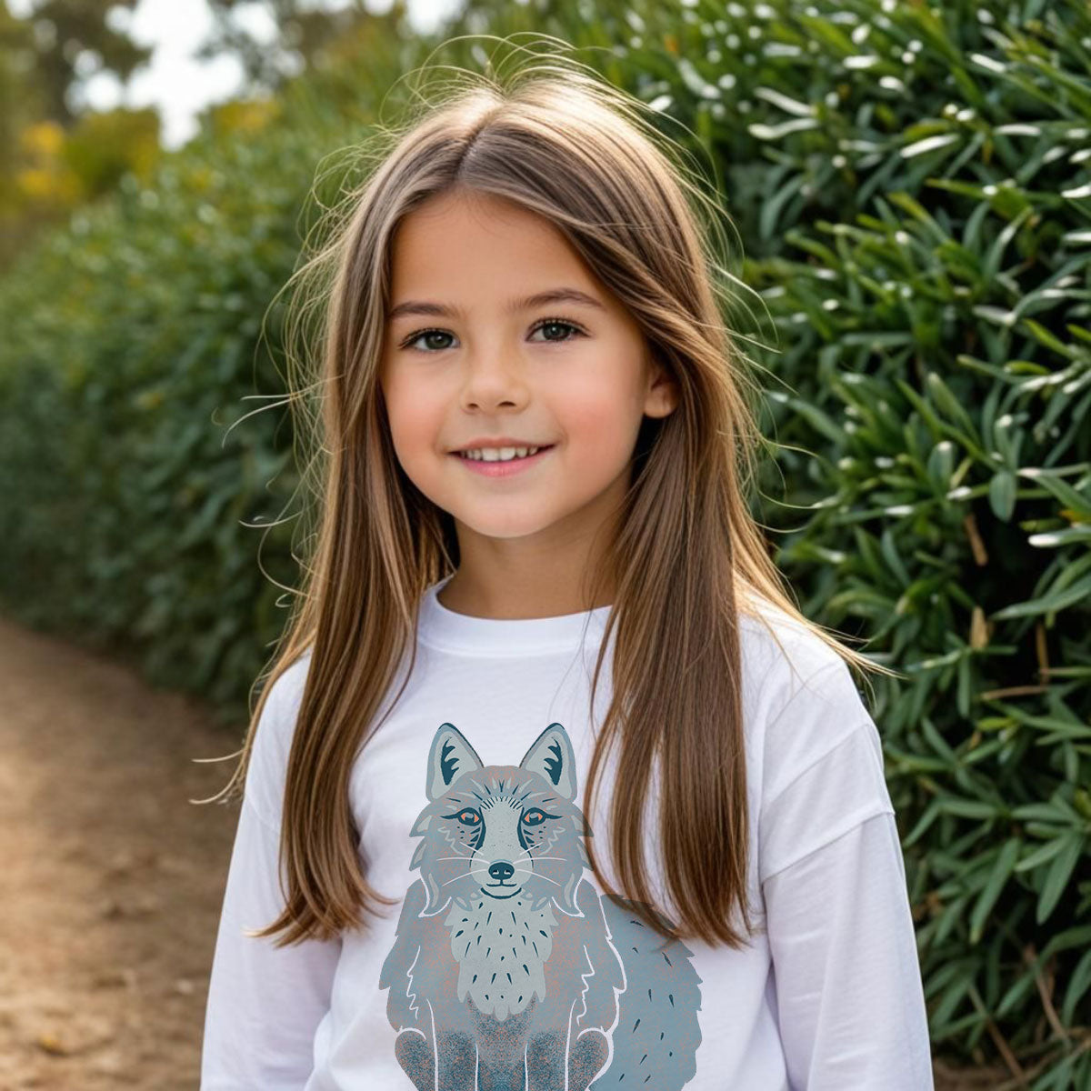 Kids Organic Fox Long-sleeved Tee