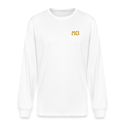 Unisex Organic Puffin Long-sleeved T-shirt - white