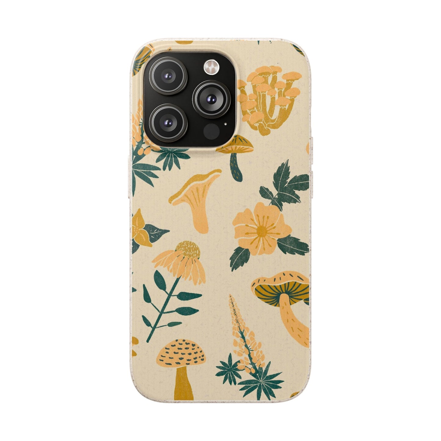 Eco-Friendly Mushroom Floral Phone Case - Forestcore