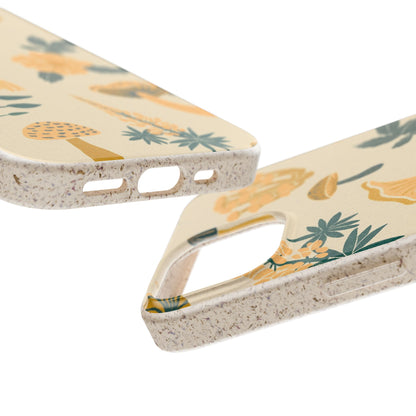 Eco-Friendly Mushroom Floral Phone Case - Forestcore