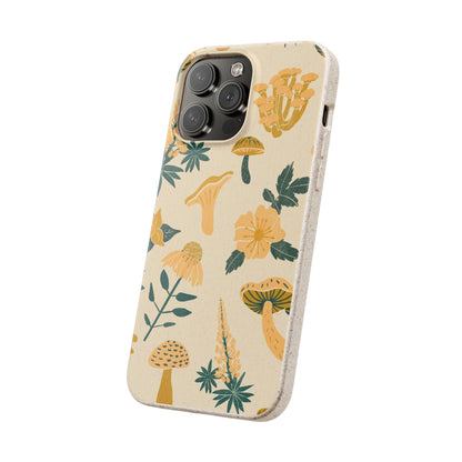 Eco-Friendly Mushroom Floral Phone Case - Forestcore