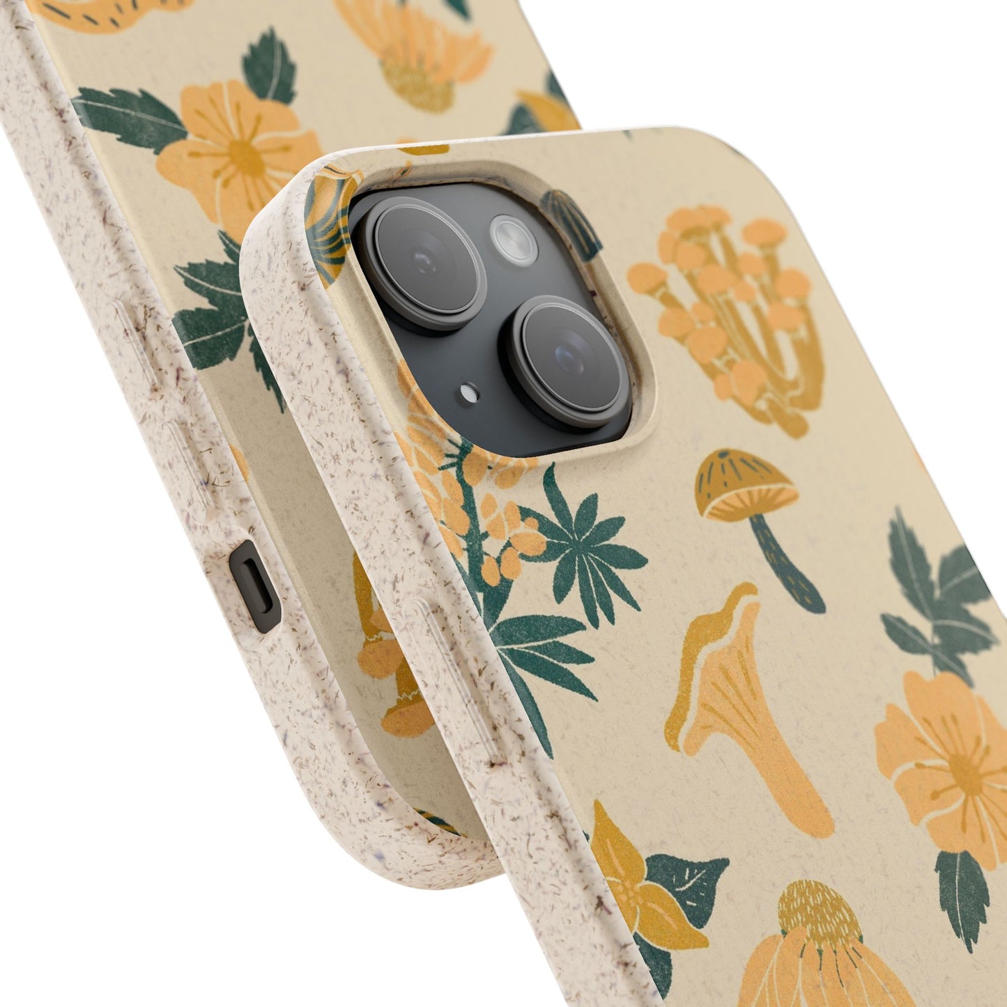 Eco-Friendly Mushroom Floral Phone Case - Forestcore