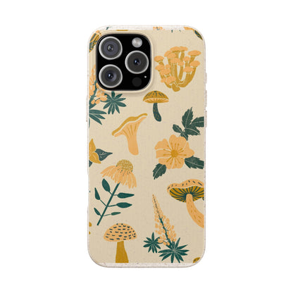 Eco-Friendly Mushroom Floral Phone Case - Forestcore