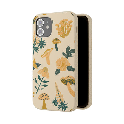 Eco-Friendly Mushroom Floral Phone Case - Forestcore