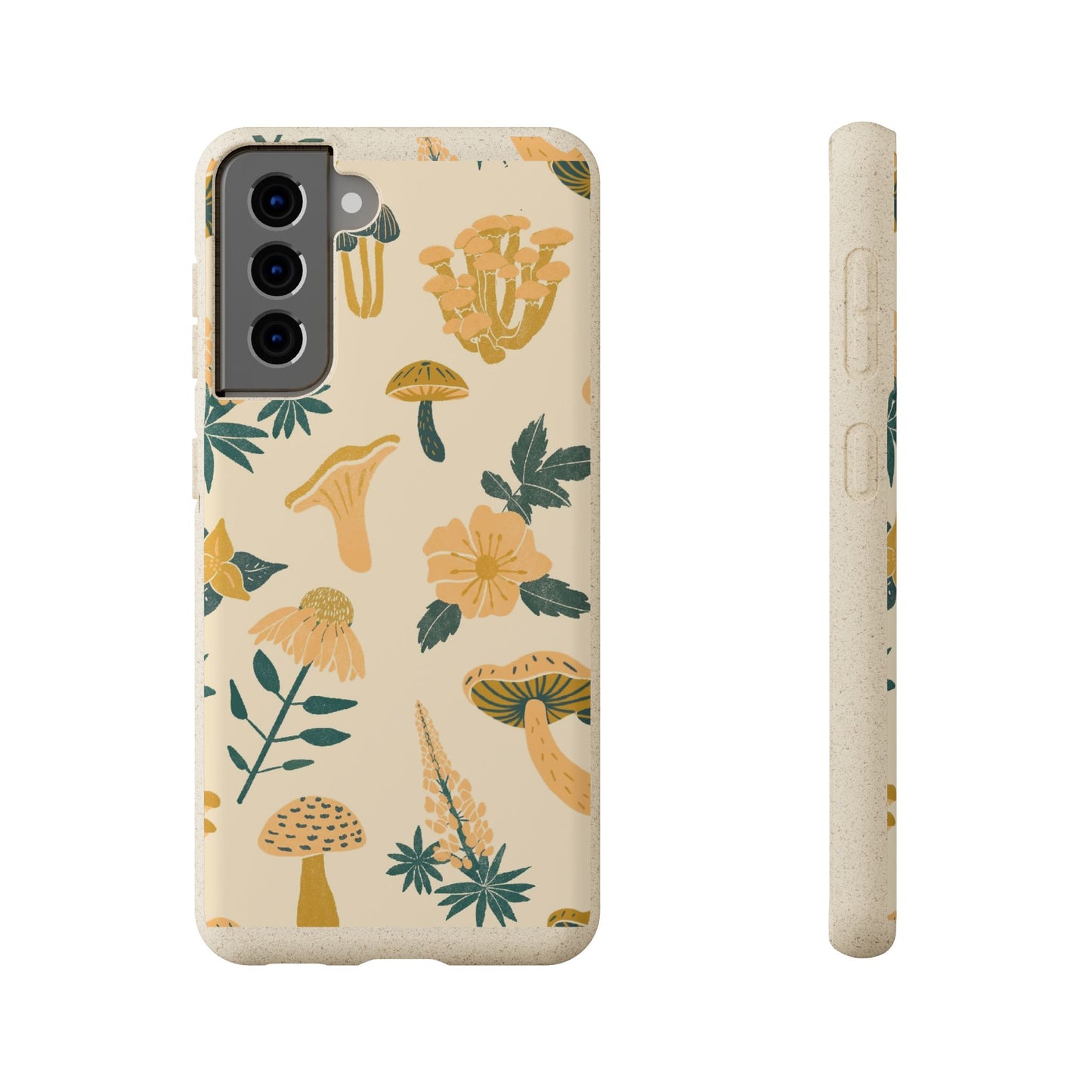 Eco-Friendly Mushroom Floral Phone Case - Forestcore