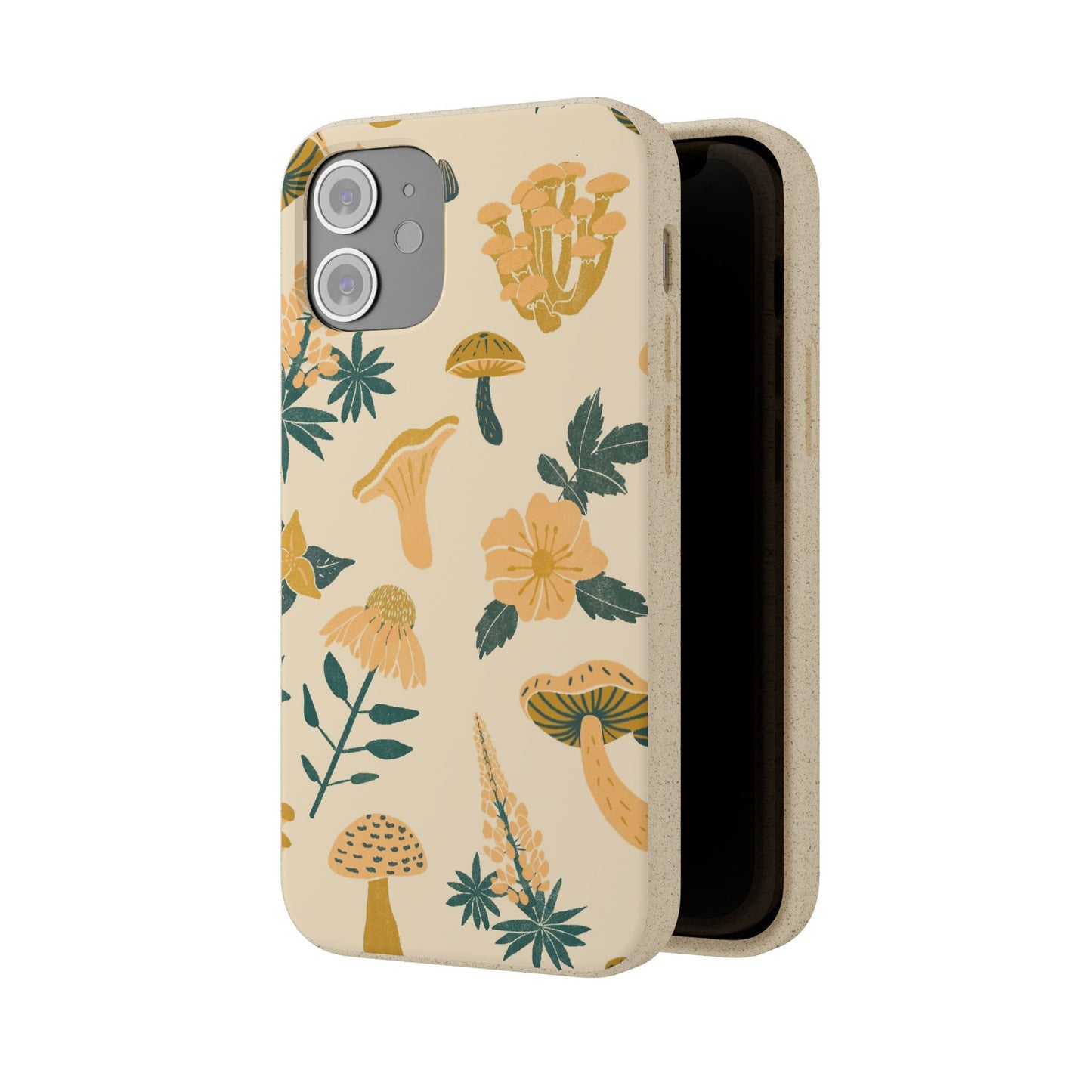 Eco-Friendly Mushroom Floral Phone Case - Forestcore