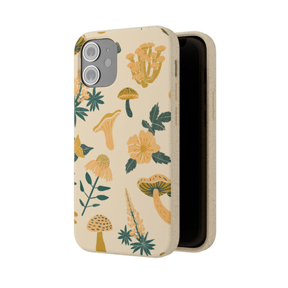Eco-Friendly Mushroom Floral Phone Case - Forestcore