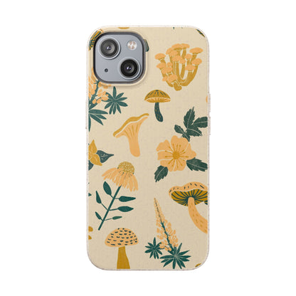 Eco-Friendly Mushroom Floral Phone Case - Forestcore