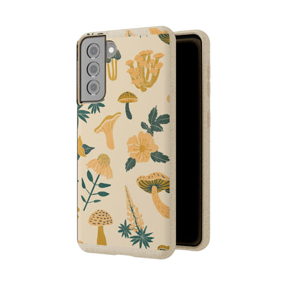 Eco-Friendly Mushroom Floral Phone Case - Forestcore