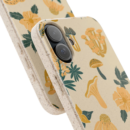 Eco-Friendly Mushroom Floral Phone Case - Forestcore