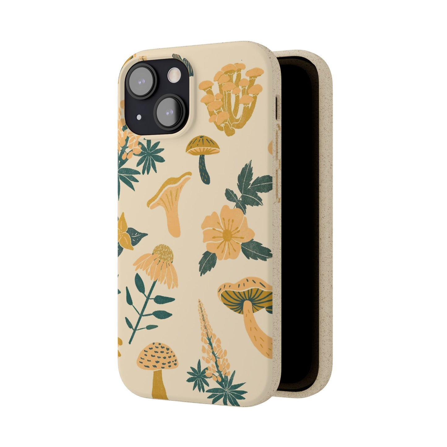 Eco-Friendly Mushroom Floral Phone Case - Forestcore