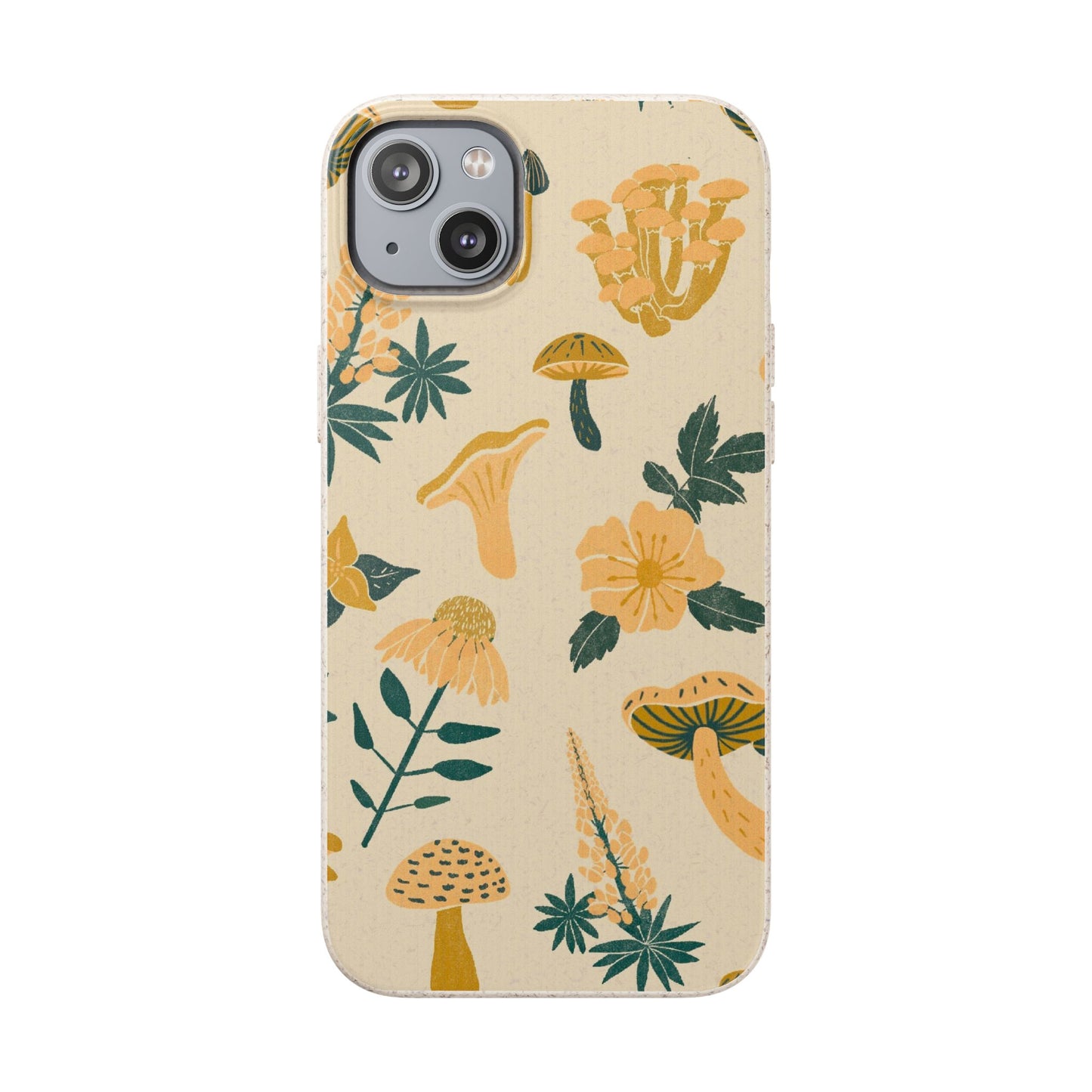 Eco-Friendly Mushroom Floral Phone Case - Forestcore