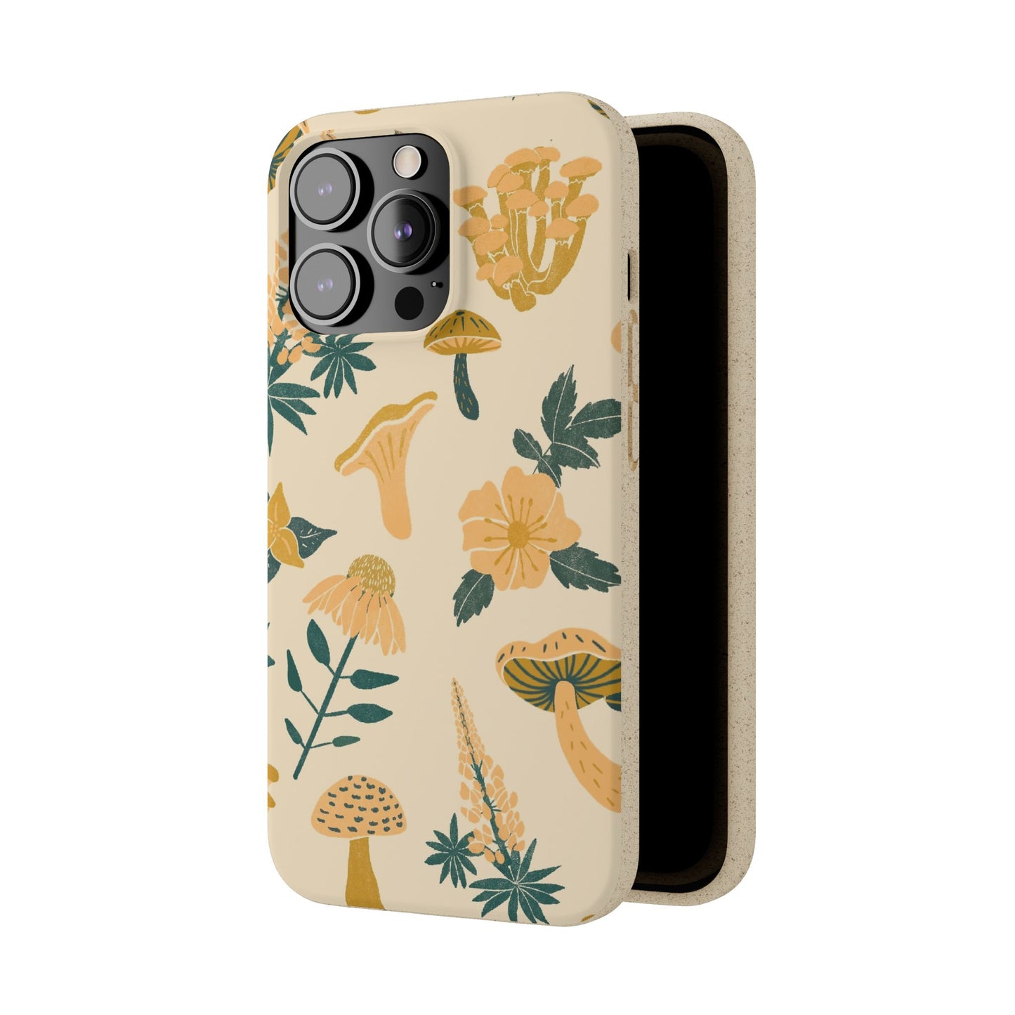Eco-Friendly Mushroom Floral Phone Case - Forestcore