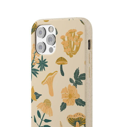Eco-Friendly Mushroom Floral Phone Case - Forestcore