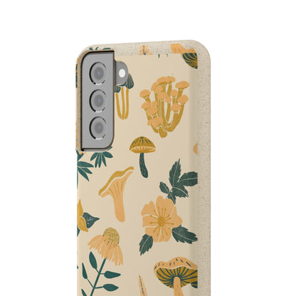 Eco-Friendly Mushroom Floral Phone Case - Forestcore