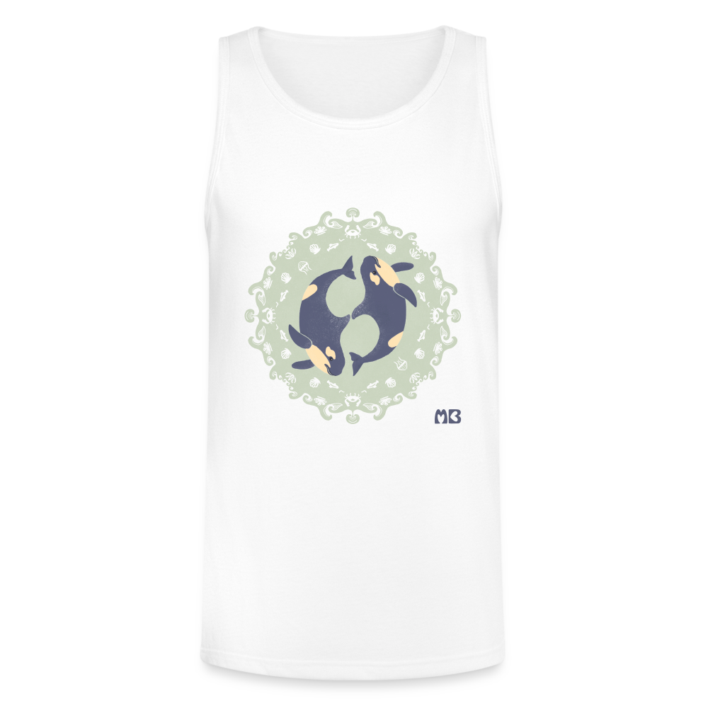 Unisex Organic Orca Tri-blend Tank - white