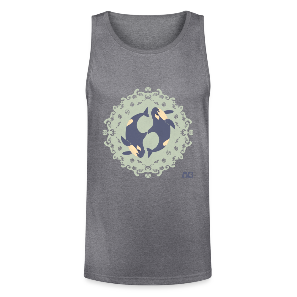 Unisex Organic Orca Tri-blend Tank - heather gray