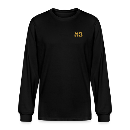 Unisex Organic Puffin Long-sleeved T-shirt - black