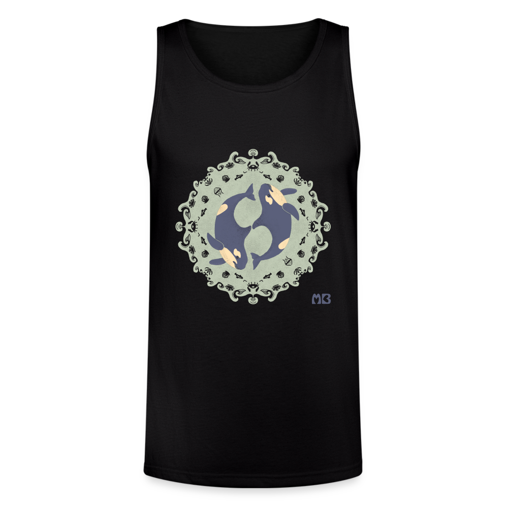 Unisex Organic Orca Tri-blend Tank - black
