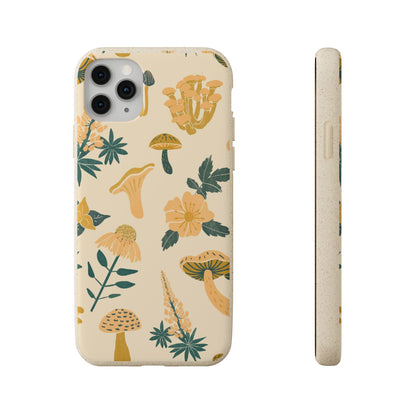 Eco-Friendly Mushroom Floral Phone Case - Forestcore