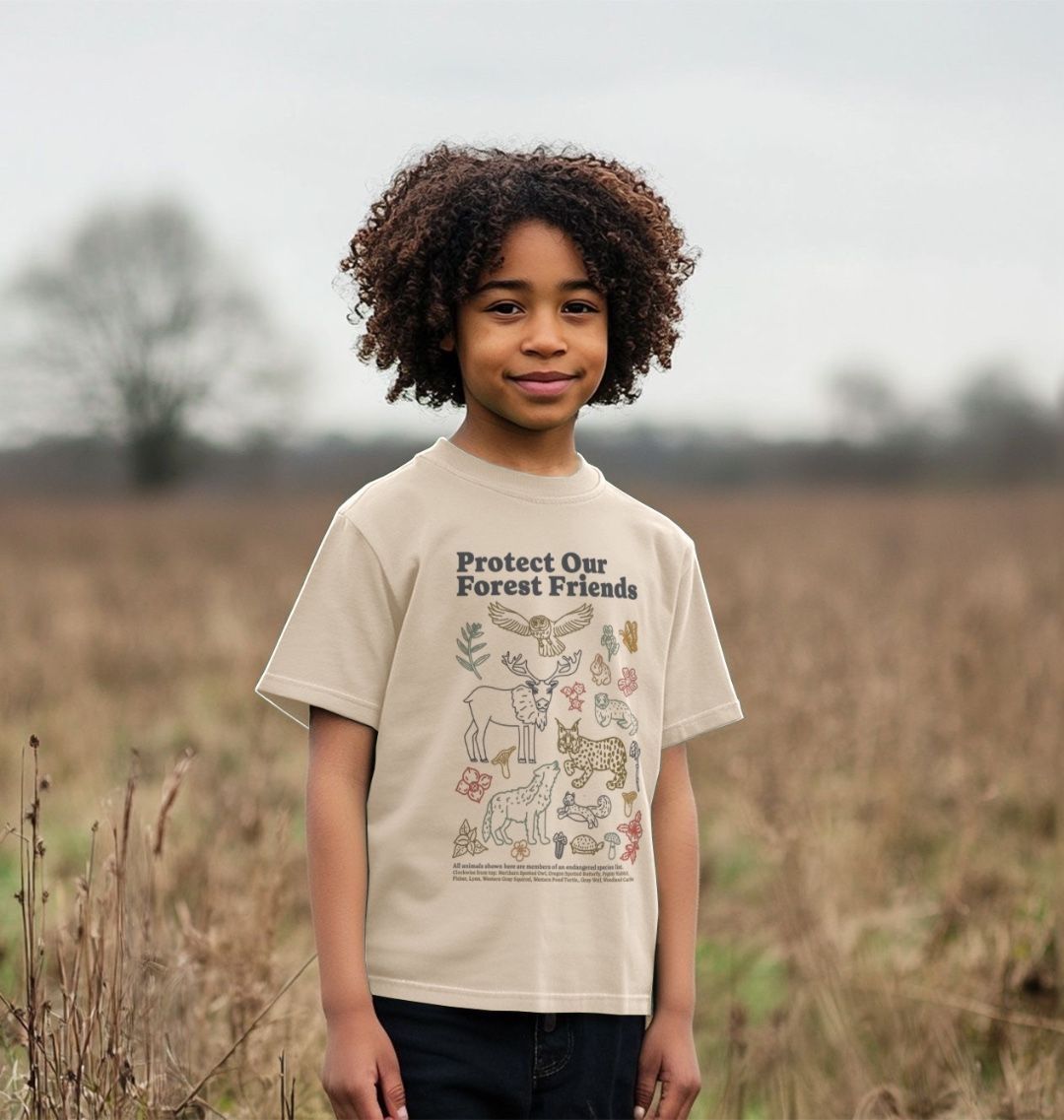 Kid's Organic Nature Lovers Animal Tee